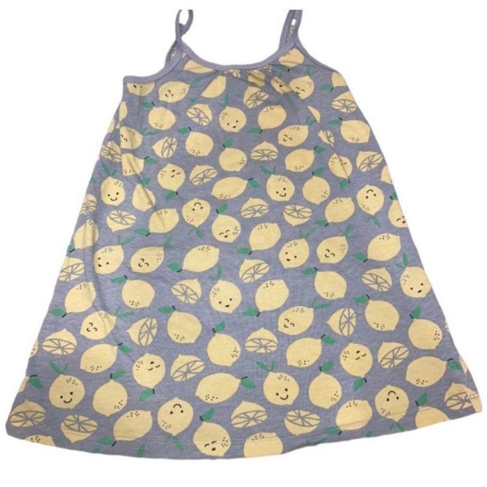 🦄3/$20🦄 Curfew Kids Lemon Print Tank Top - Gray and Yellow